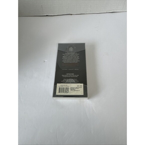 Hearth and Hand Magnolia Shower Curtain Stainless Steel Rings Set Gold Tone - Picture 4 of 8